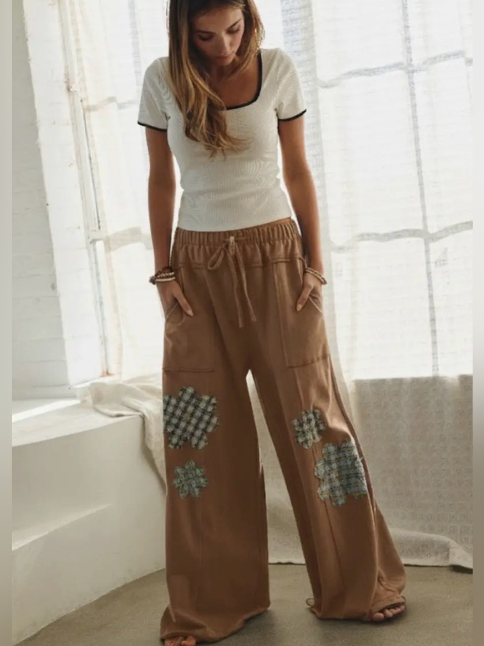 Taupe French Terry Pants